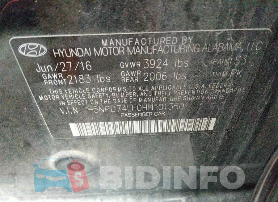 5NPD74LF0HH101350 Photo# 9
