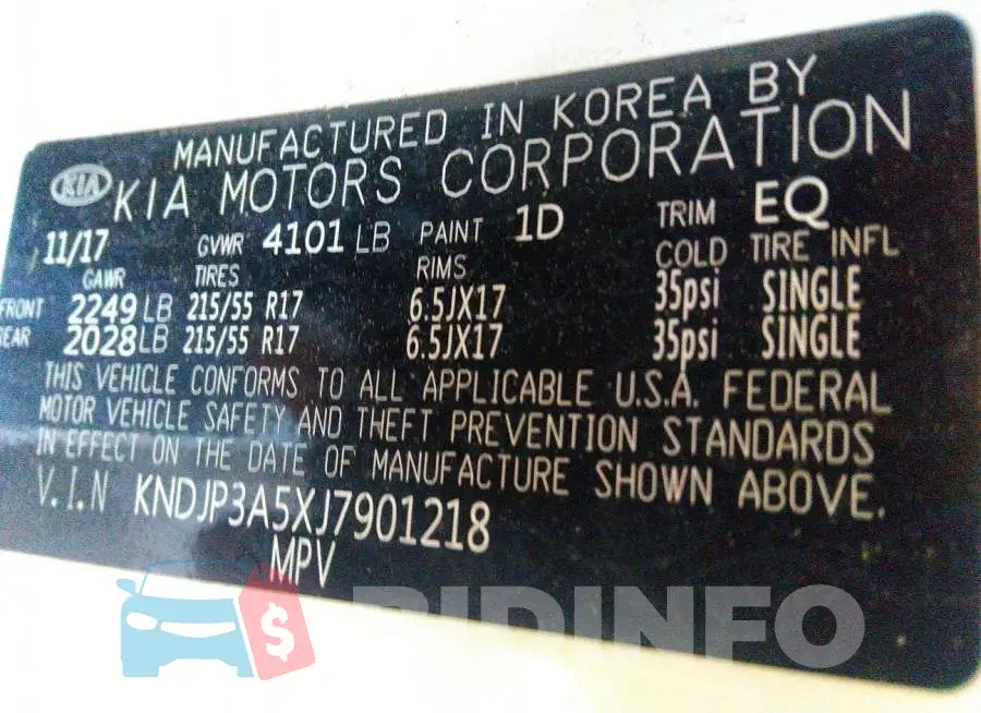 KNDJP3A5XJ7901218 Photo# 9