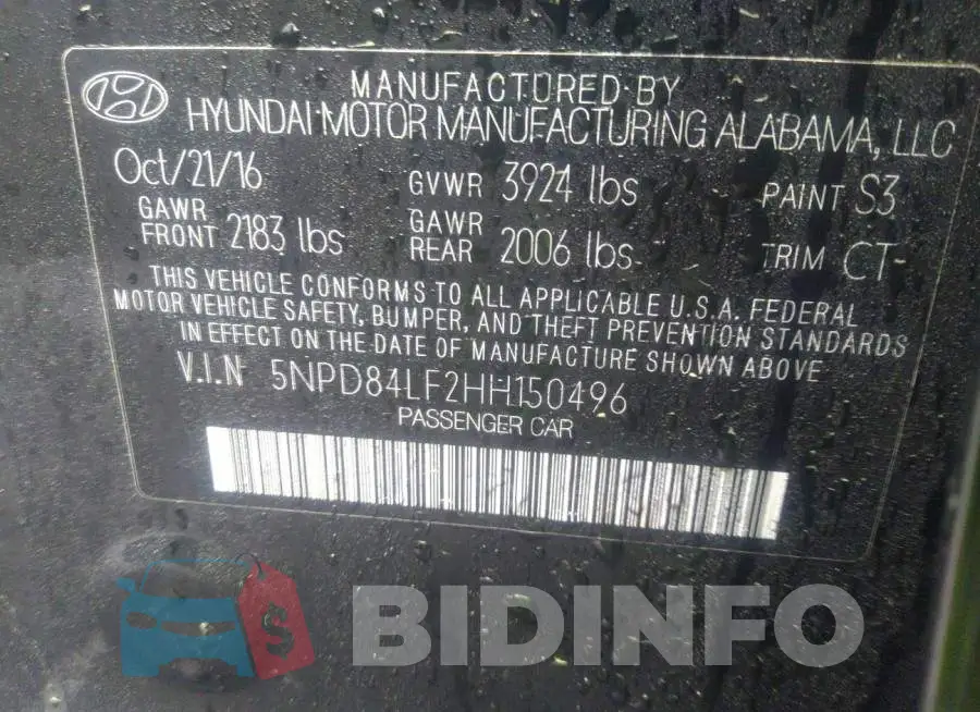 5NPD84LF2HH150496 Photo# 9
