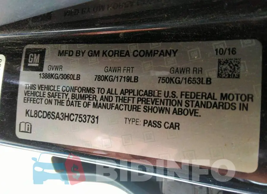 KL8CD6SA3HC753731 Photo# 9