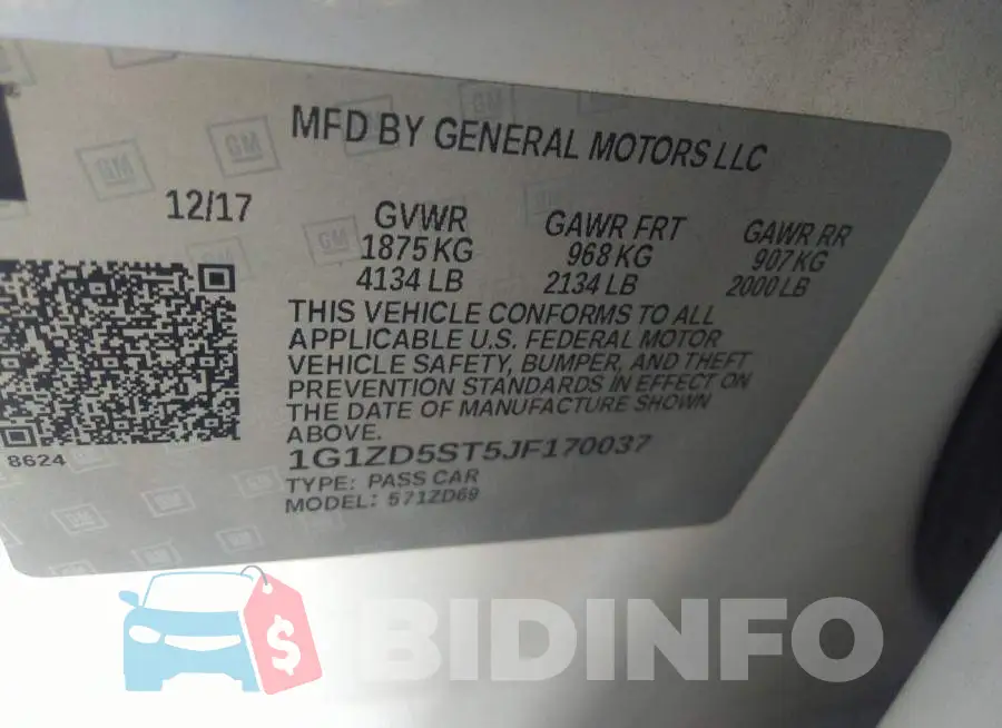 1G1ZD5ST5JF170037 Photo# 9