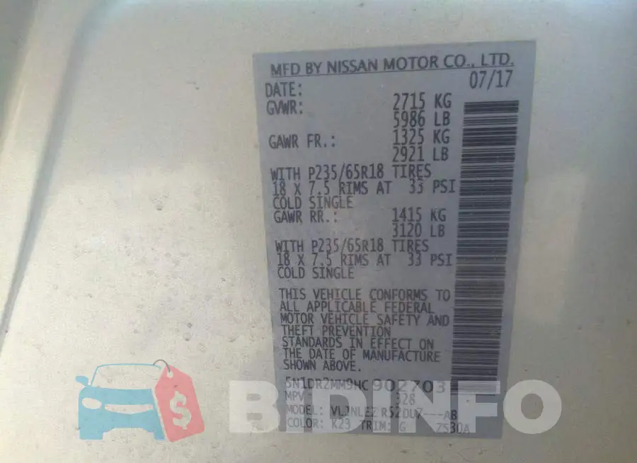 5N1DR2MM9HC902703 Photo# 9