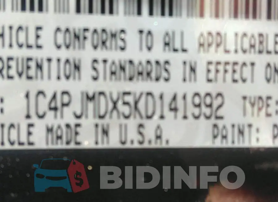 1C4PJMDX5KD141992 Photo# 9
