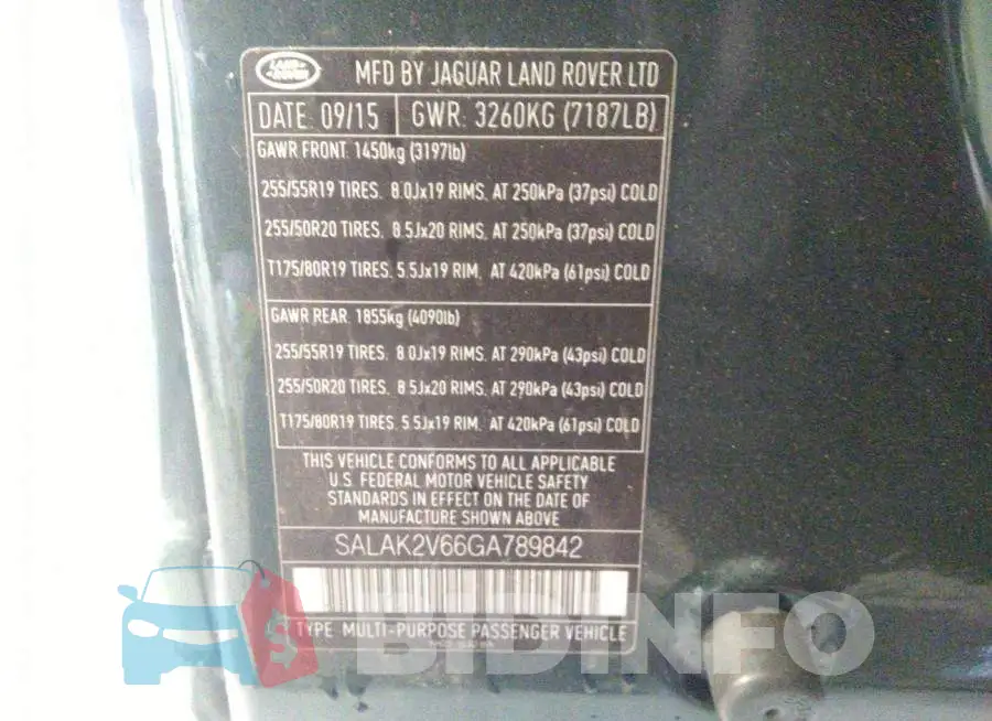 SALAK2V66GA789842 Photo# 9