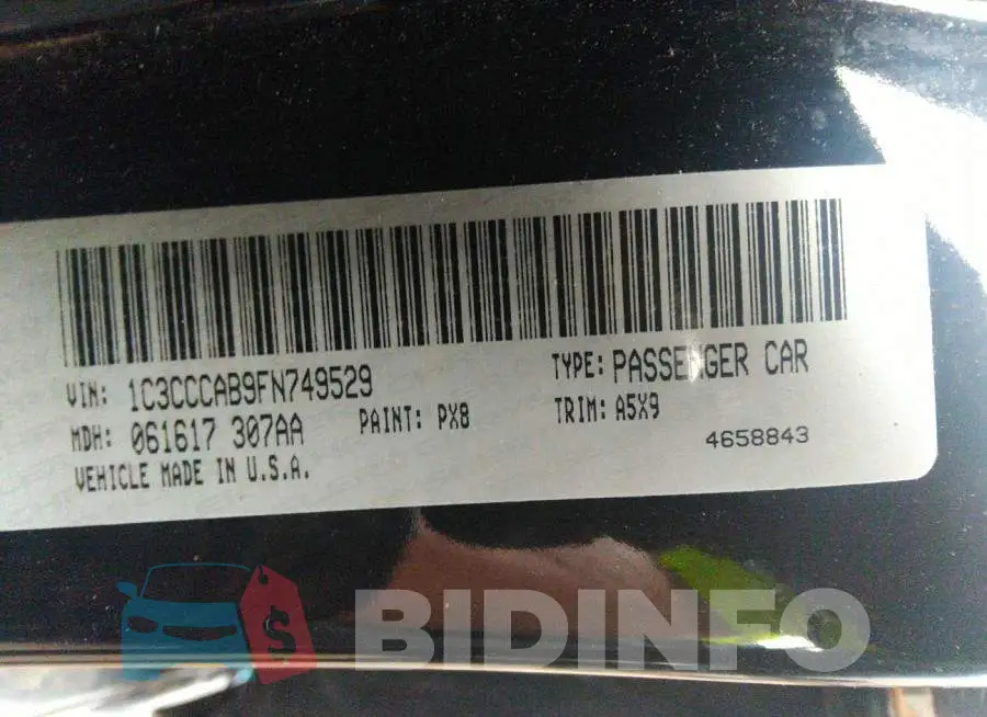 1C3CCCAB9FN749529 Photo# 9
