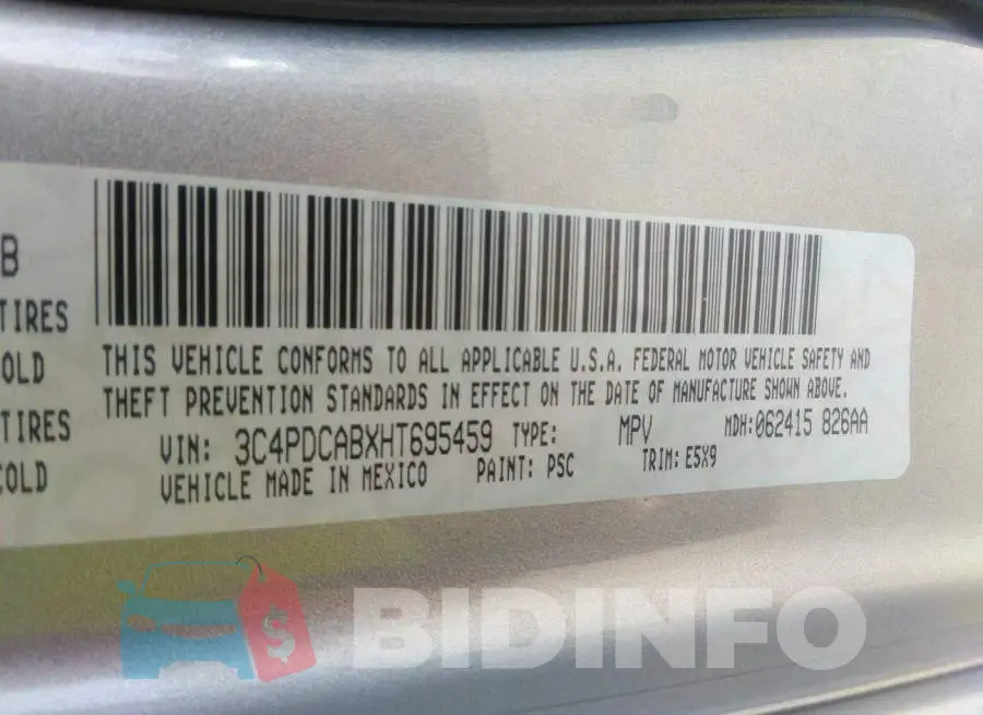 3C4PDCABXHT695459 Photo# 9
