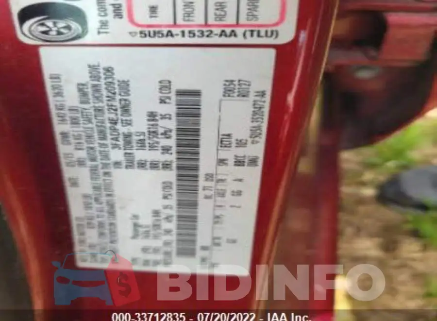 3FADP4EJ2FM209306 Photo# 8