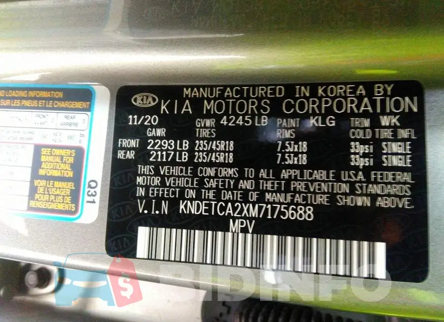 KNDETCA2XM7175688 Photo# 9