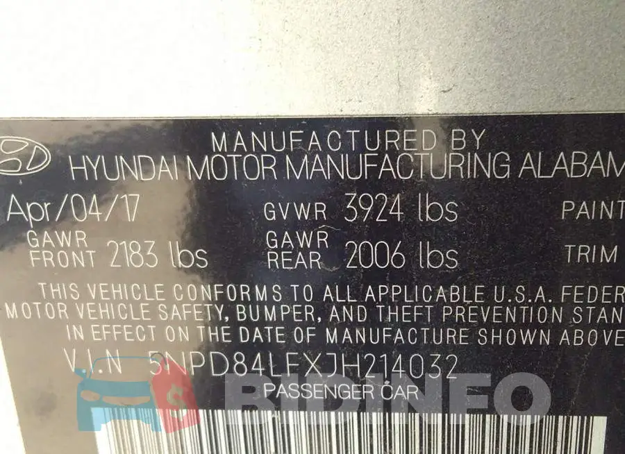 5NPD84LFXJH214032 Photo# 9
