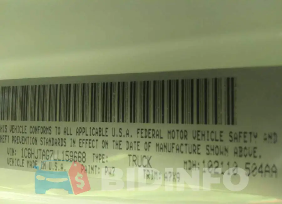 1C6HJTAG7LL159668 Photo# 9