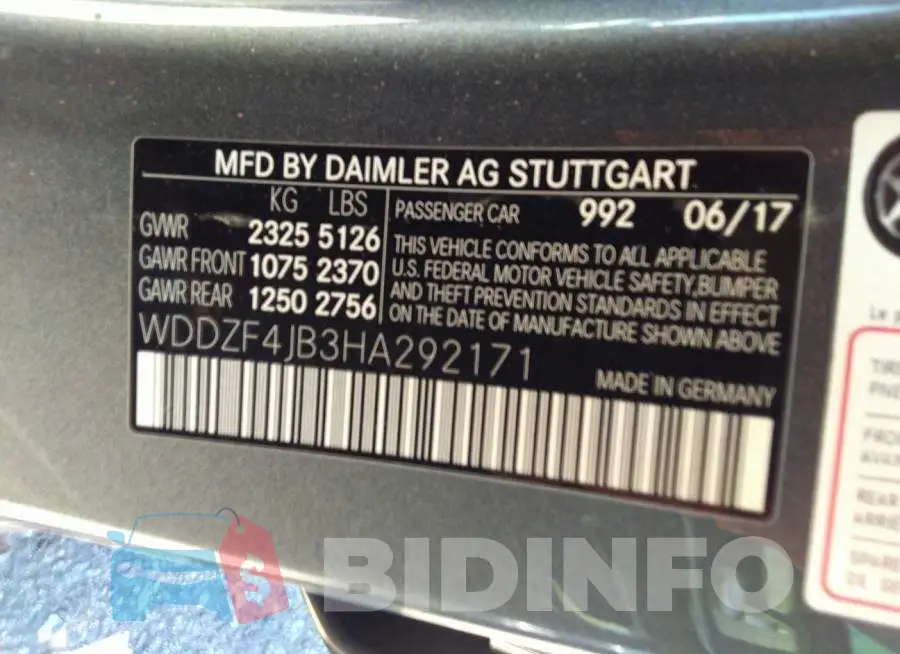 WDDZF4JB3HA292171 Photo# 9