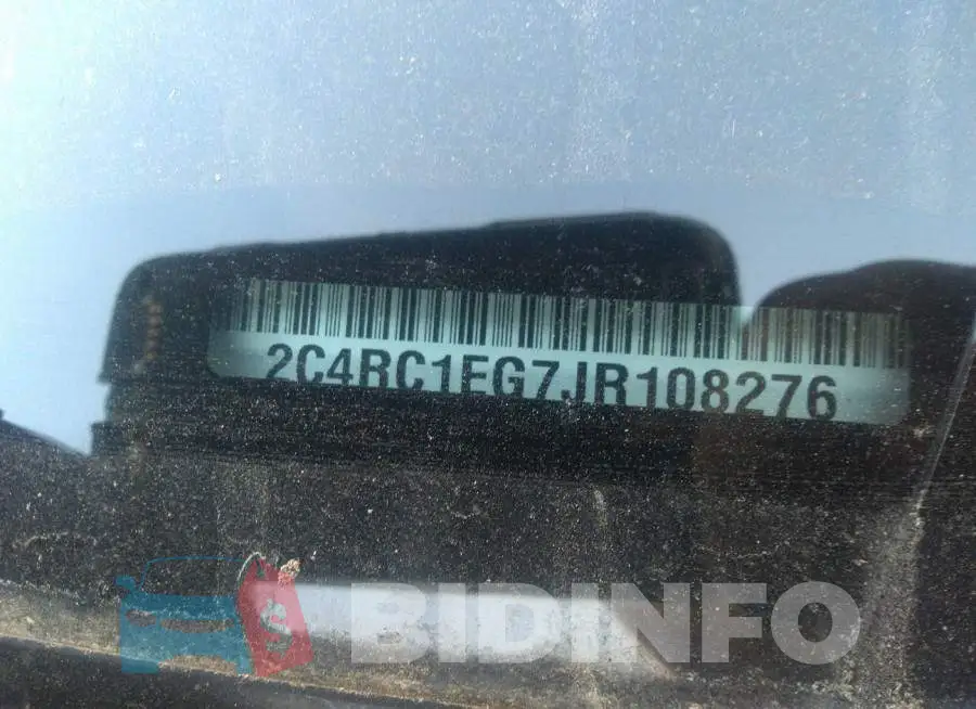 2C4RC1EG7JR108276 Photo# 9