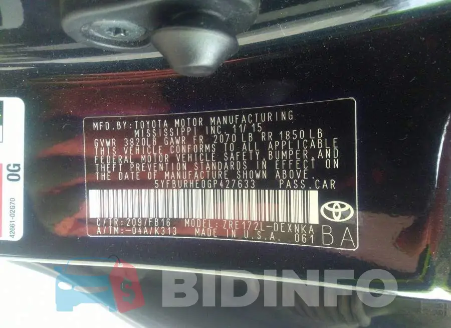 5YFBURHE0GP427633 Photo# 9