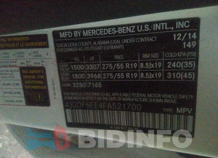 4JGDF6EE4FA521700 Photo# 9
