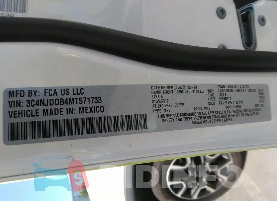3C4NJDDB4MT571733 Photo# 9