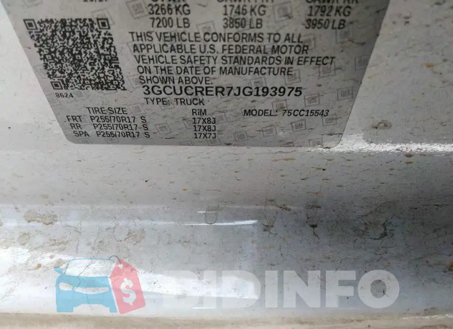 3GCUCRER7JG193975 Photo# 9