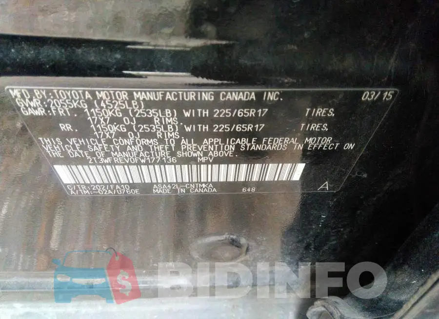 2T3WFREV0FW177136 Photo# 9