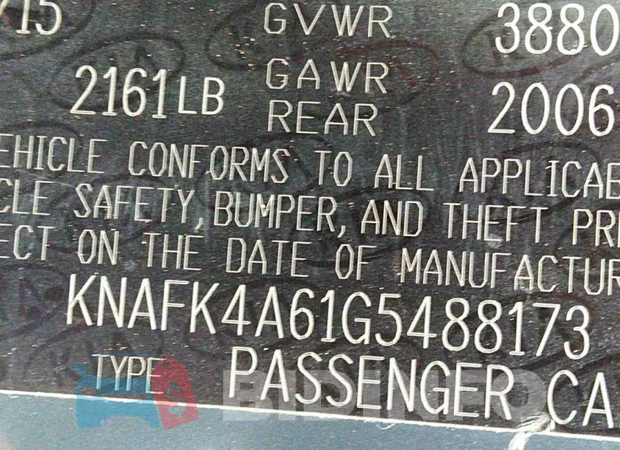 KNAFK4A61G5488173 Photo# 9