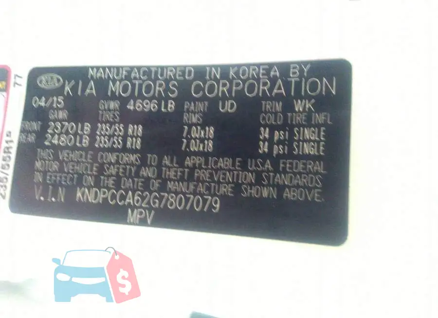 KNDPCCA62G7807079 Photo# 9