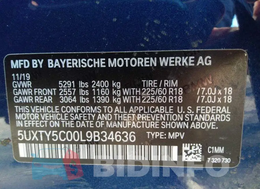 5UXTY5C00L9B34636 Photo# 9