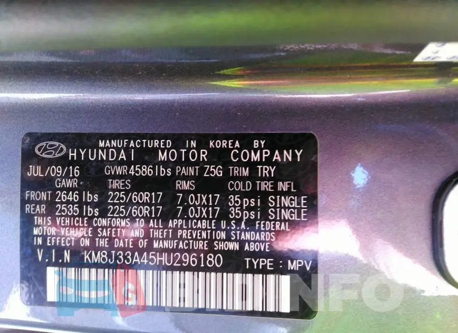 KM8J33A45HU296180 Photo# 9