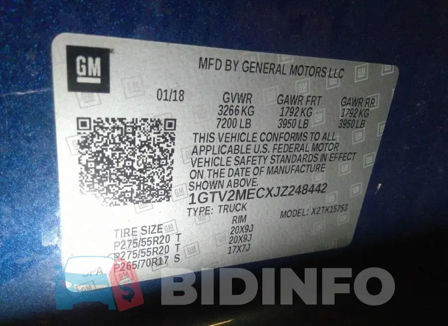 1GTV2MECXJZ248442 Photo# 9