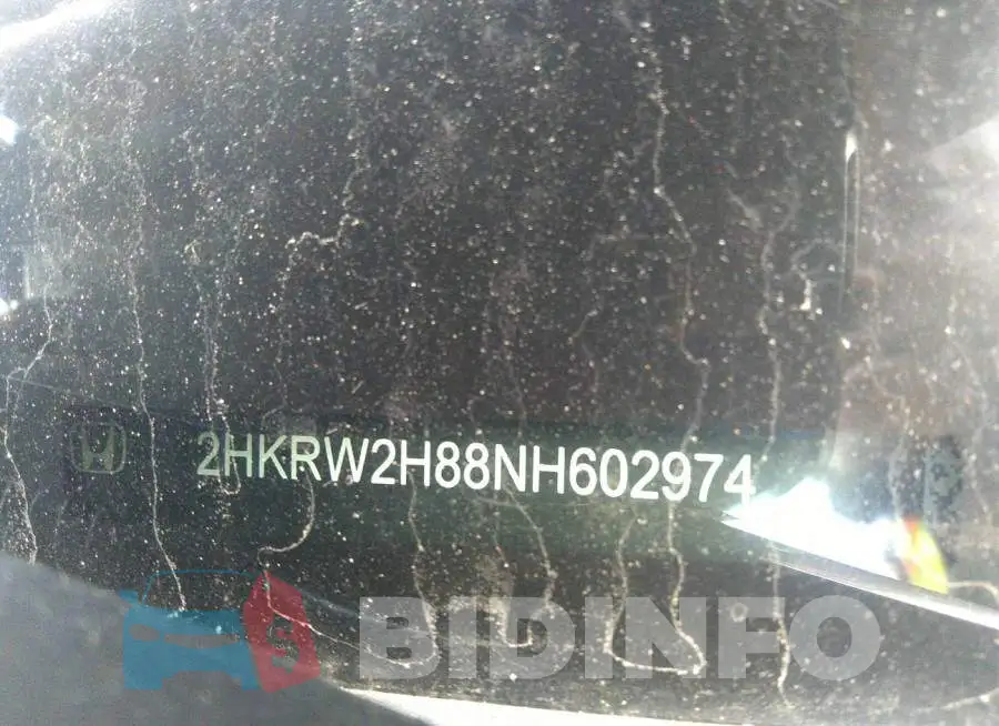 2HKRW2H88NH602974 Photo# 9