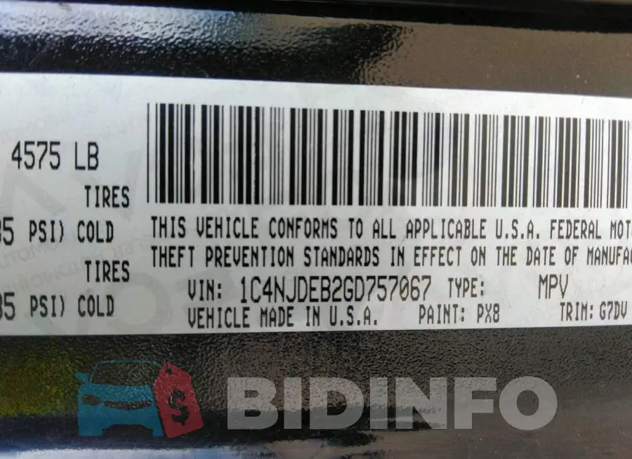 1C4NJDEB2GD757067 Photo# 9