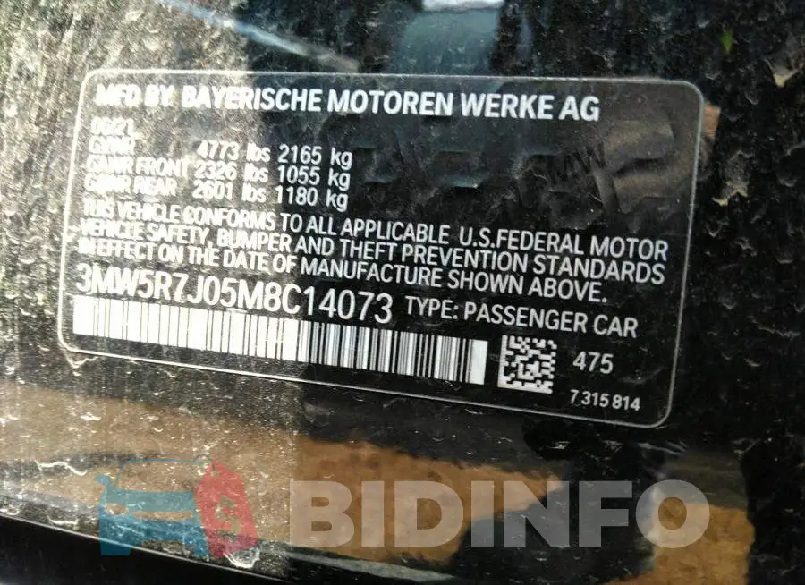3MW5R7J05M8C14073 Photo# 9