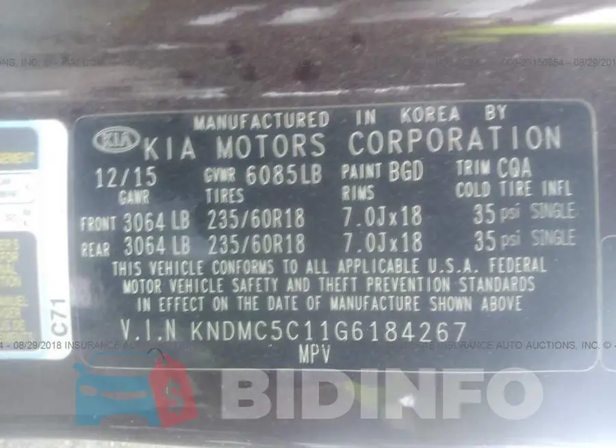 KNDMC5C11G6184267 Photo# 9