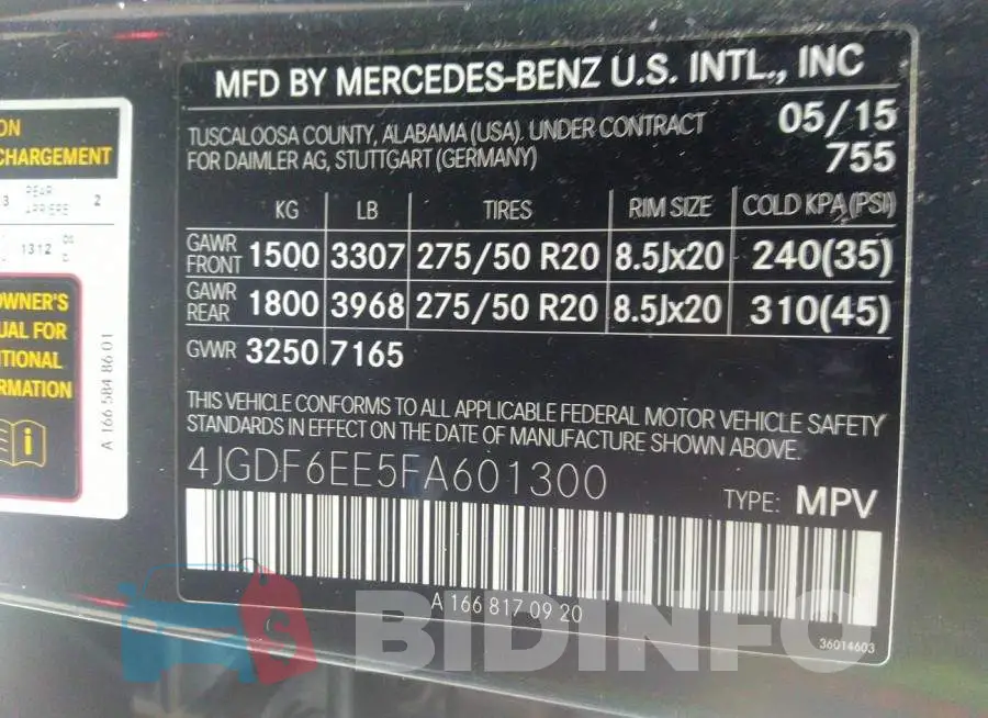 4JGDF6EE5FA601300 Photo# 9