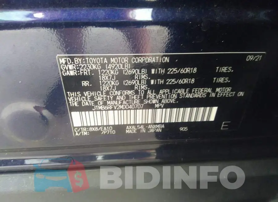 JTMB6RFV2MD040707 Photo# 9
