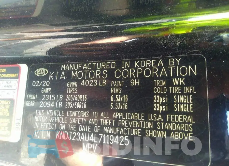KNDJ23AU4L7119425 Photo# 9