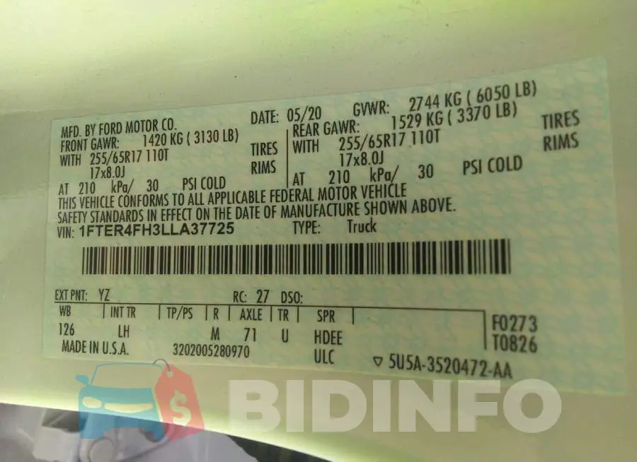 1FTER4FH3LLA37725 Photo# 9
