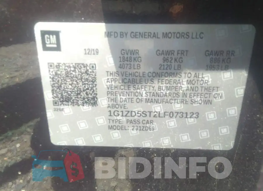 1G1ZD5ST2LF073123 Photo# 9