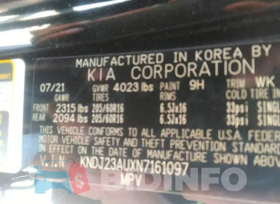 KNDJ23AUXN7161097 Photo# 9
