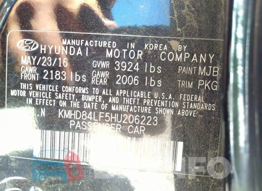 KMHD84LF5HU206223 Photo# 9