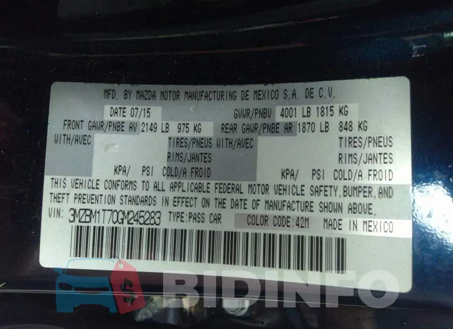3MZBM1T70GM245283 Photo# 9