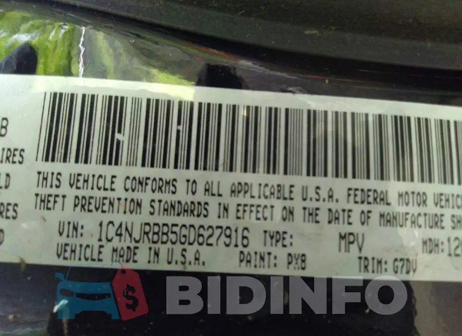 1C4NJRBB5GD627916 Photo# 9