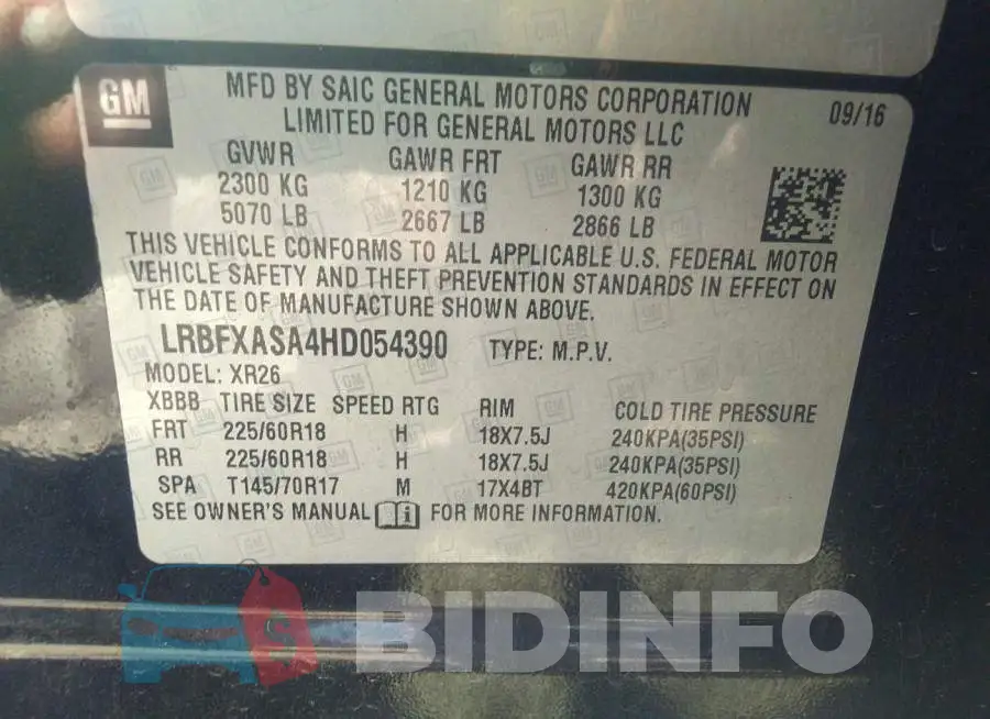 LRBFXASA4HD054390 Photo# 9