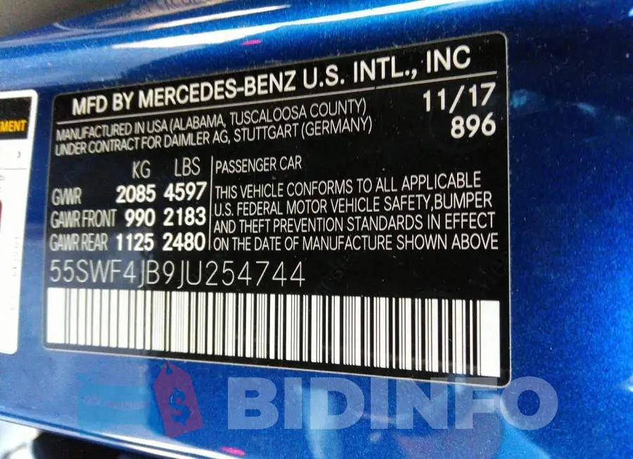 55SWF4JB9JU254744 Photo# 9
