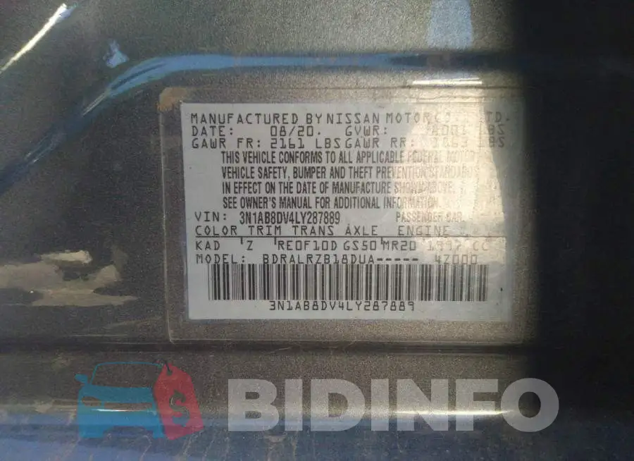 3N1AB8DV4LY287889 Photo# 8