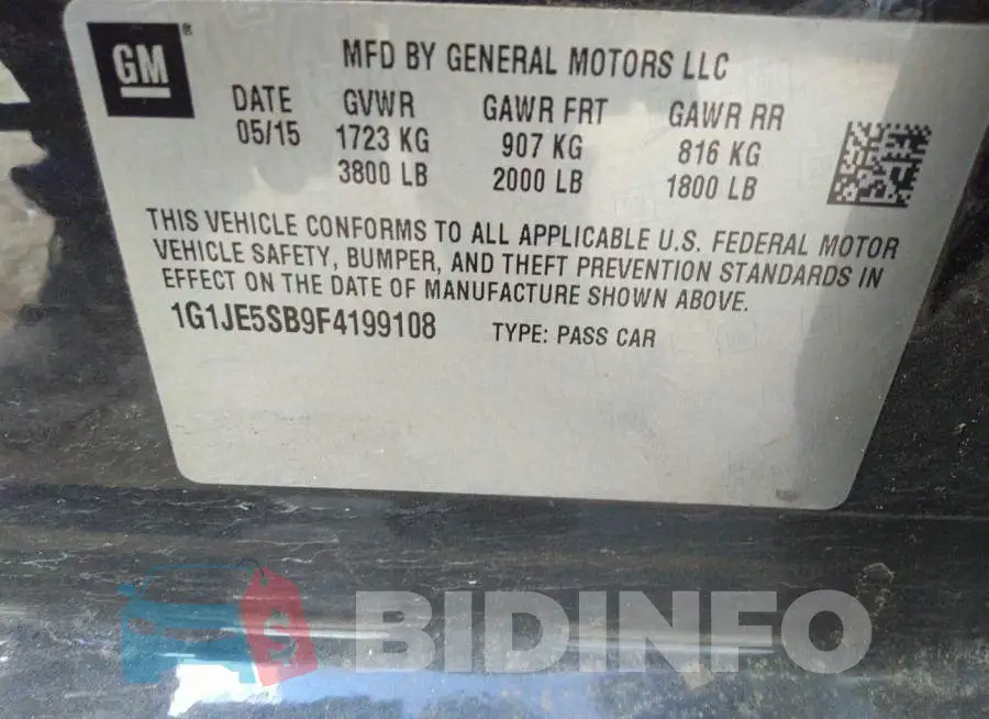 1G1JE5SB9F4199108 Photo# 9