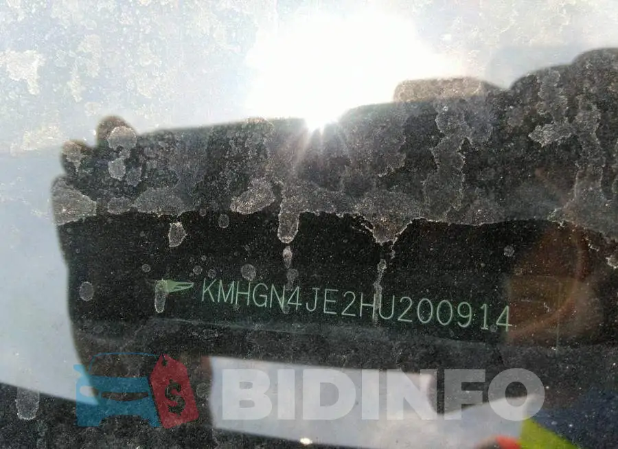 KMHGN4JE2HU200914 Photo# 9