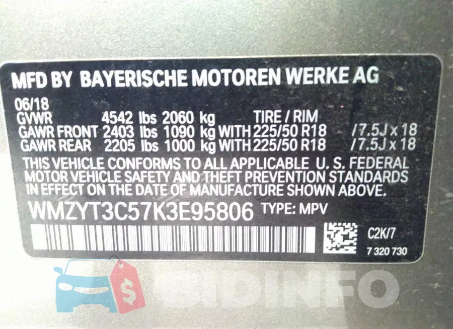 WMZYT3C57K3E95806 Photo# 9