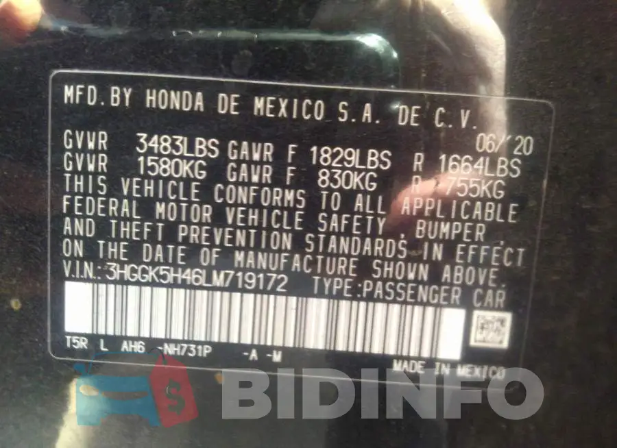 3HGGK5H46LM719172 Photo# 9