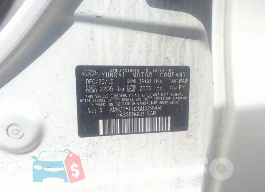 KMHD35LH2GU329904 Photo# 9