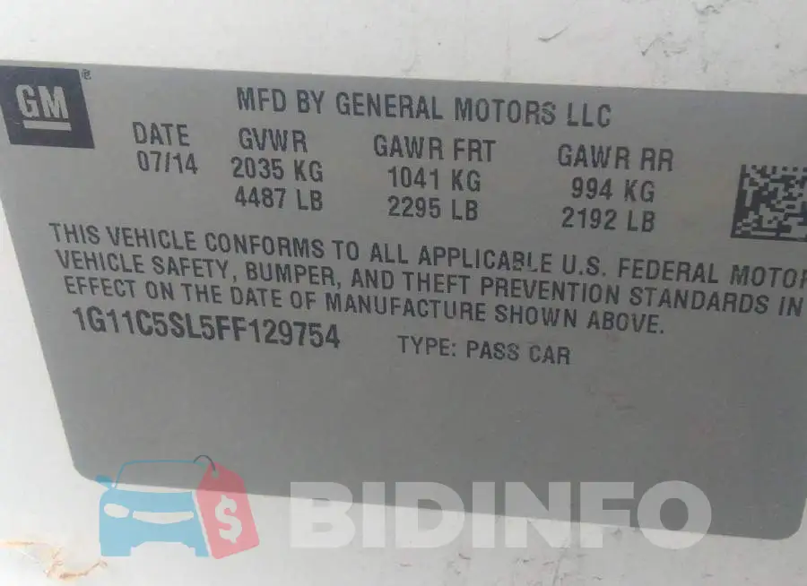 1G11C5SL5FF129754 Photo# 9
