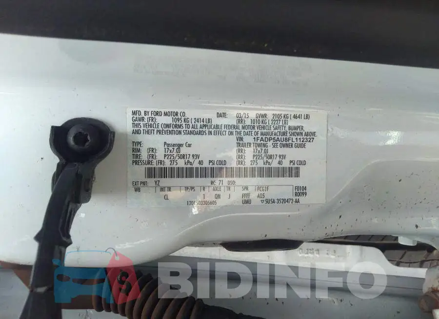 1FADP5AU8FL112327 Photo# 9