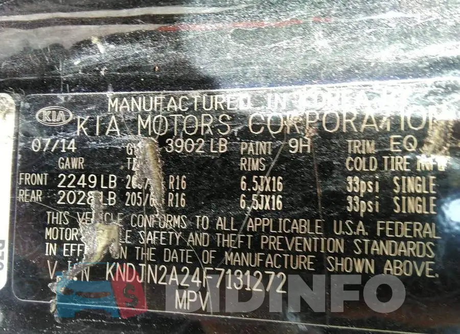 KNDJN2A24F7131272 Photo# 9